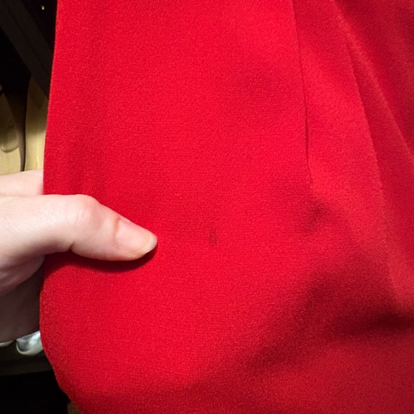 Jill Stuart Red Wide Leg Belted Jumpsuit - Picture 6 of 8